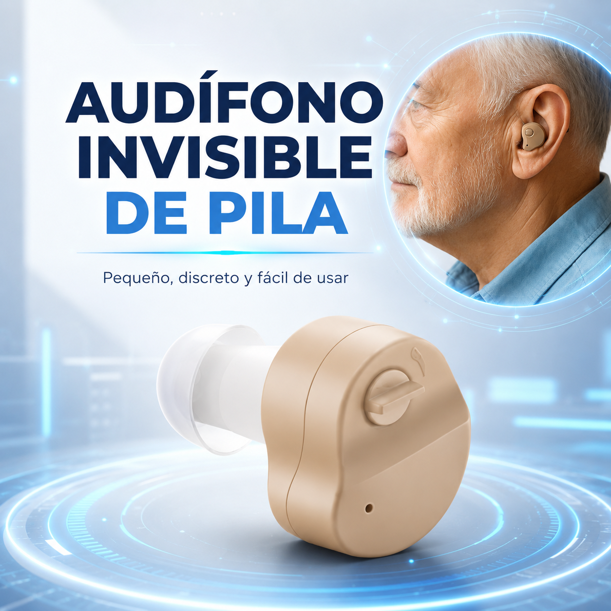 AUDIFONO INVISIBLE PILA