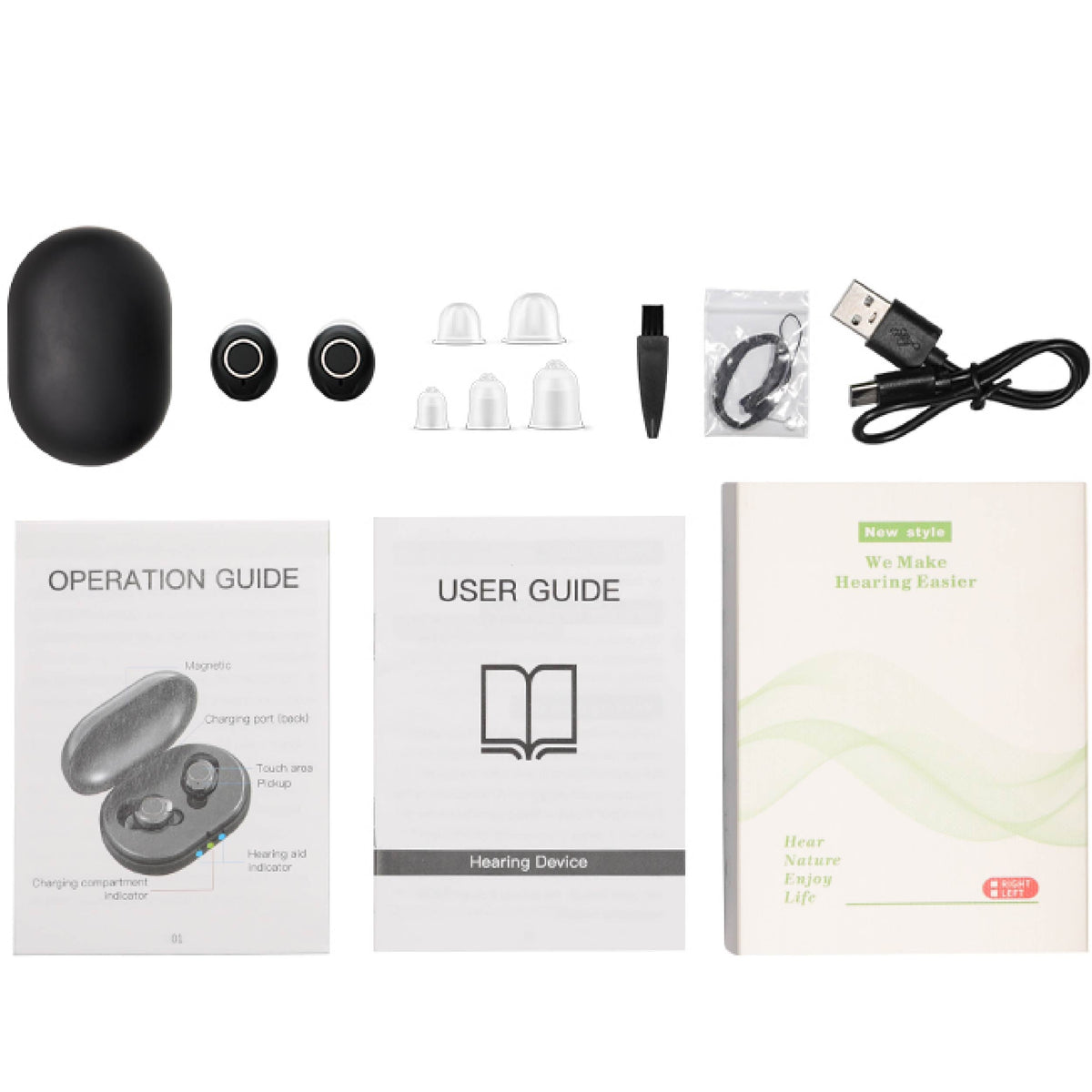 Audífono tipo AirPods control táctil IN902